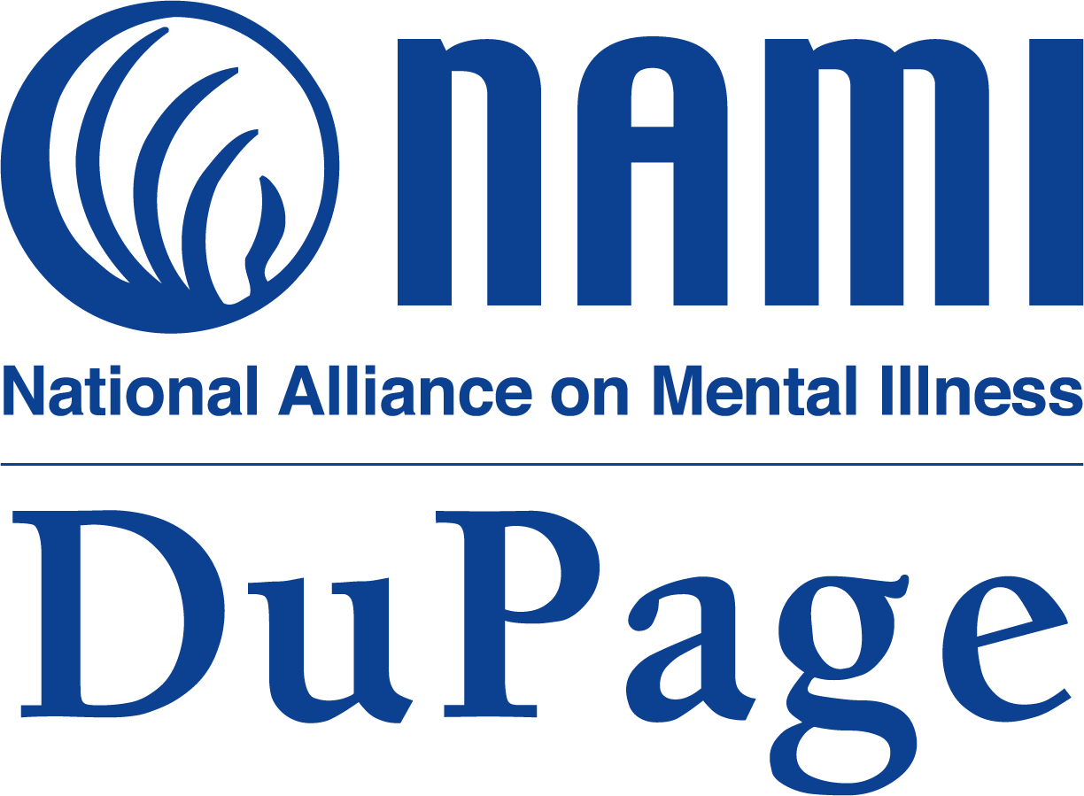 NAMI DuPage Stacked Blue DuPage Children's Museum Logo